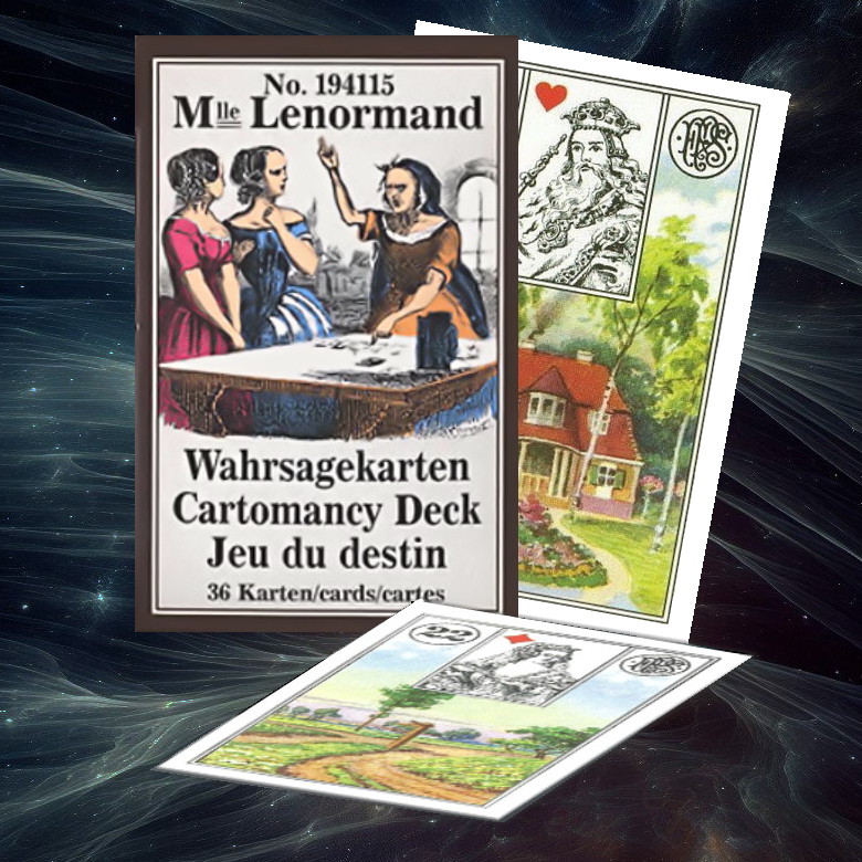 Mlle Lenormand Jeu de Destin by Piatnik No1941115, 36 Gypsy Tarot Cards.